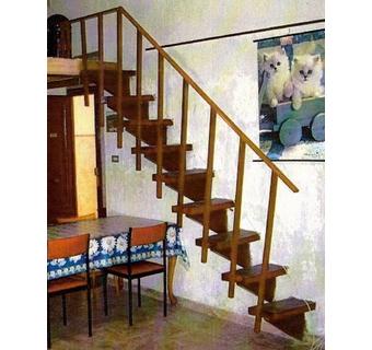 Reinforced wood staircase