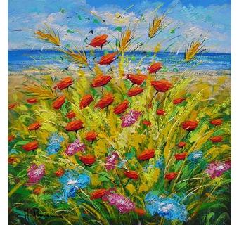 Flowers at the sea 