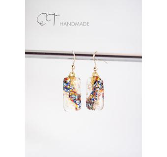 Multicolor abstract earrings